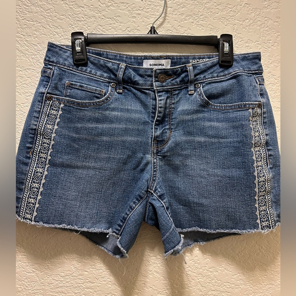 Sonoma Preloved Denim Shorts, Size 10